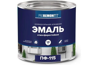 Эмаль ПФ-115 PROREMONTT Салатовый 1,9 кг